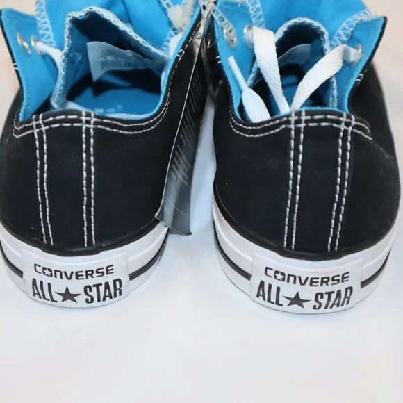 Converse Black and Blue Double Tongue Low Top Sneakers Women's Size 7-NWT - Picture 4 of 7